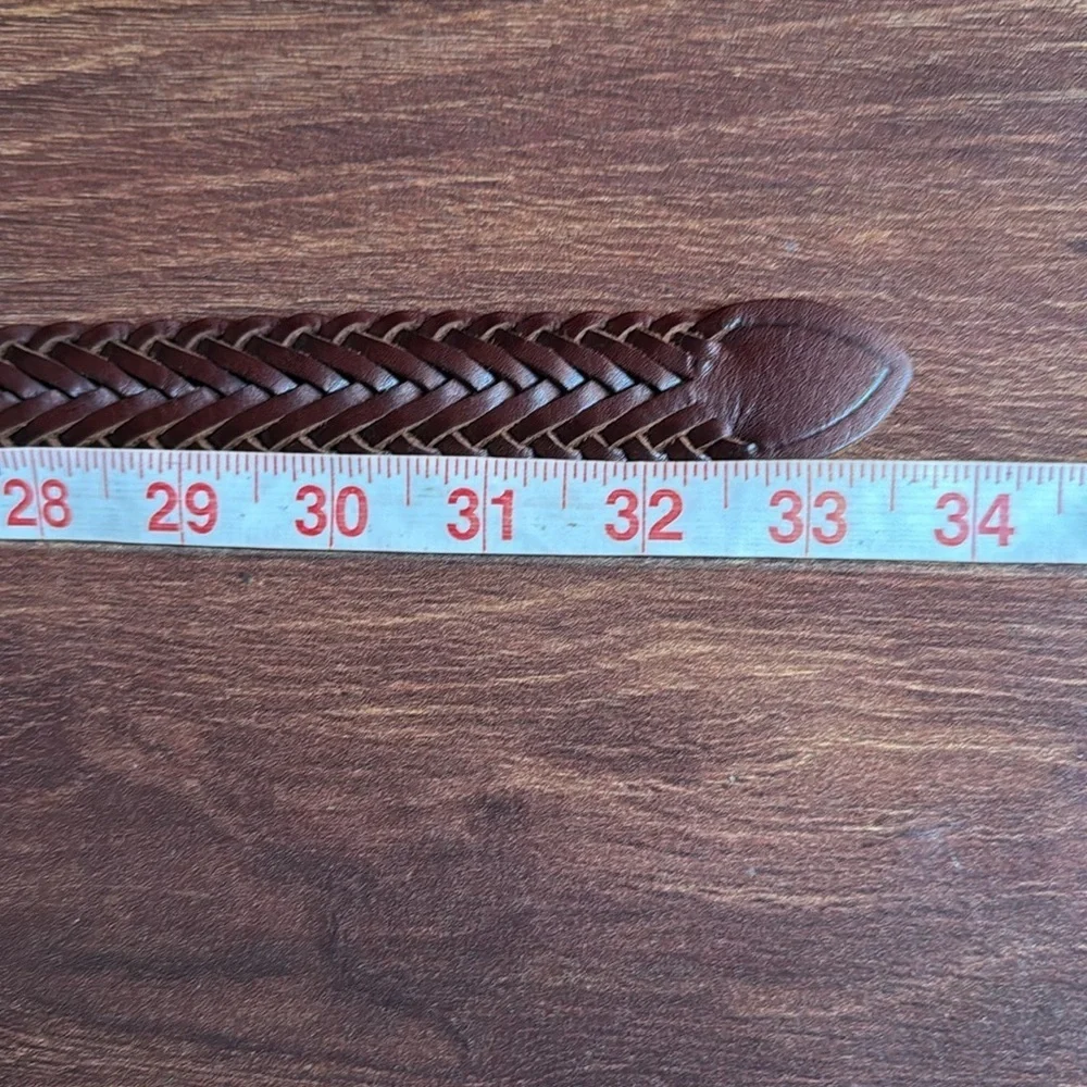 OLD NAVY Kids Brown Braided Leather Belt Size Large